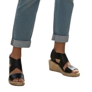 🆕 Eileen Fidher Willow Espadrille Wedge Sandals